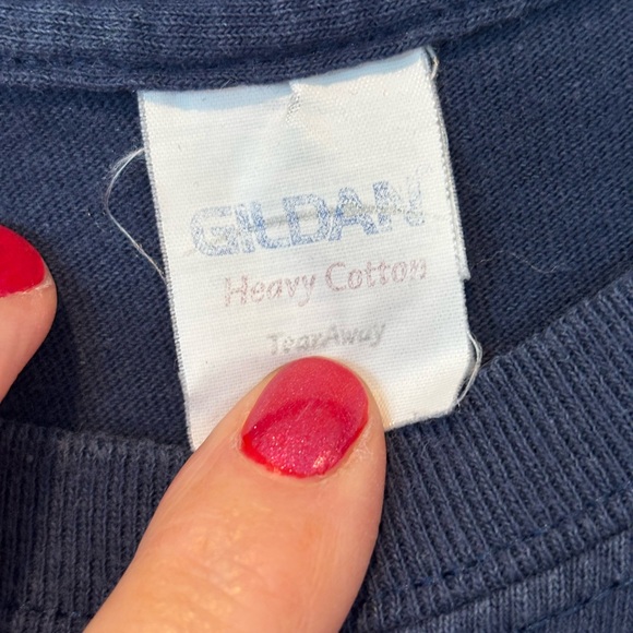 Gildan Michigan Dark Blue Tee with Yellow Lettering - Picture 4 of 4